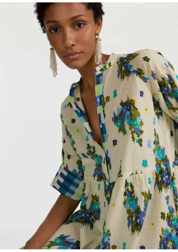 LISA CORTI VESTIDO RAMBAGH IVORY