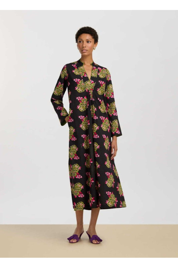 LISA CORTI RADHA CAFTAN BLACK