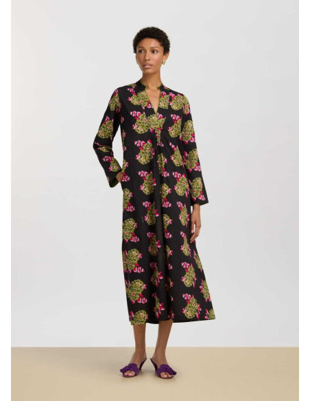 LISA CORTI RADHA CAFTAN BLACK