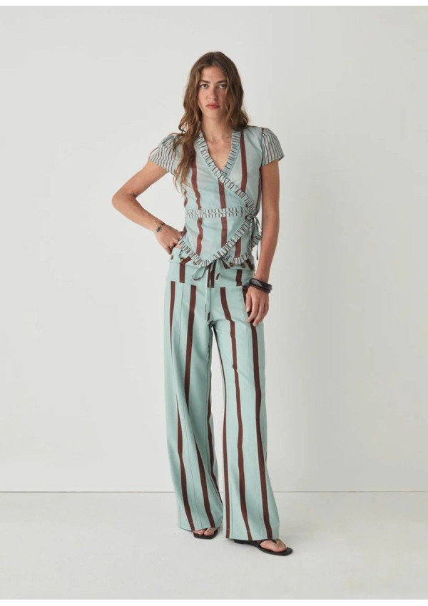 LAAGAM PANTALON TASHI TURQUOISE