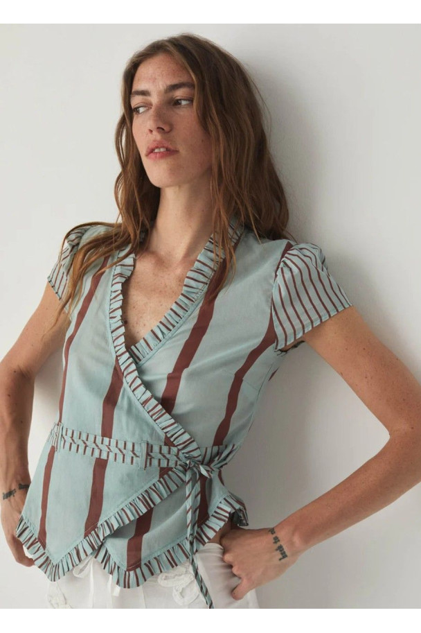 LAAGAM BLUSA ATENA TURQUOISE