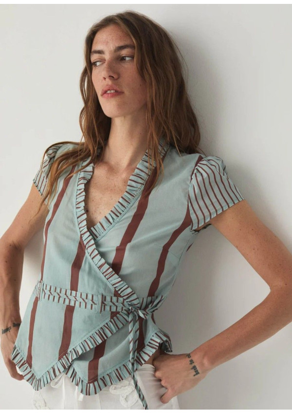 LAAGAM BLUSA ATENA TURQUOISE
