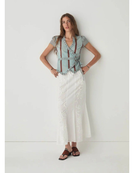 LAAGAM BLUSA ATENA TURQUOISE