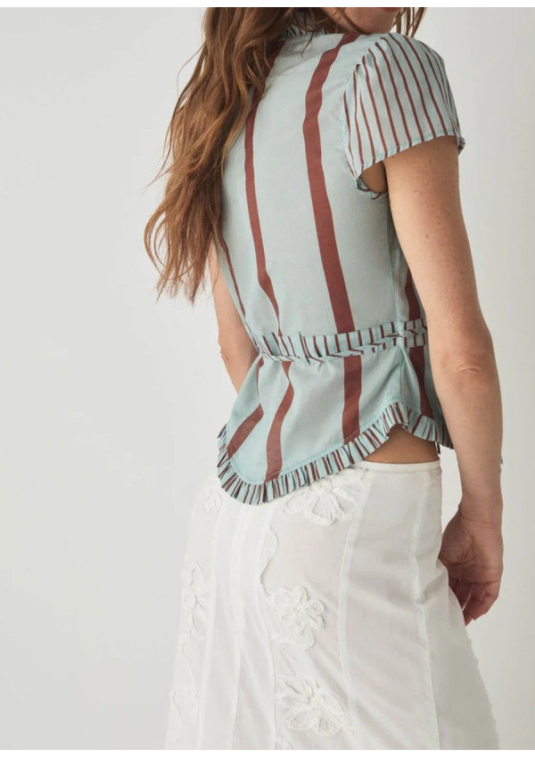 LAAGAM BLUSA ATENA TURQUOISE