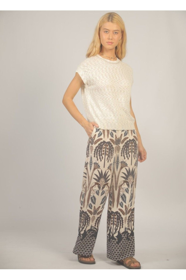 SEE U SOON PANTALON CAMILA MARRON
