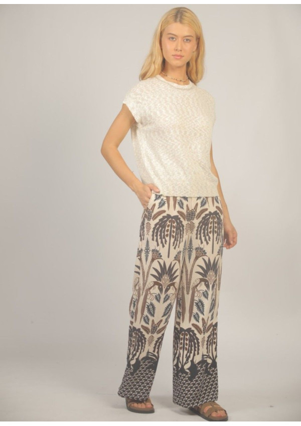 SEE U SOON PANTALON CAMILA MARRON