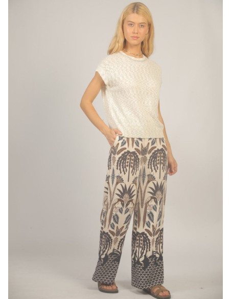 SEE U SOON PANTALON CAMILA MARRON