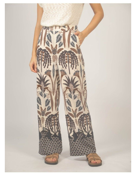 SEE U SOON PANTALON CAMILA MARRON