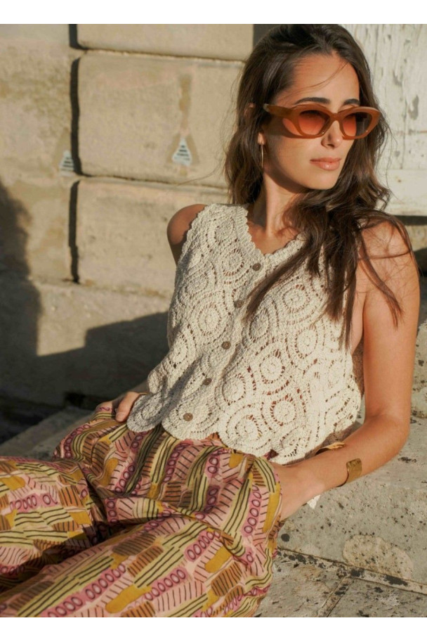 SEE U SOON CHALECO DALIA BEIGE