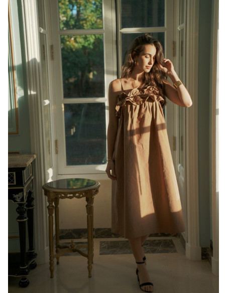 SEE U SOON VESTIDO SIENA MARRON