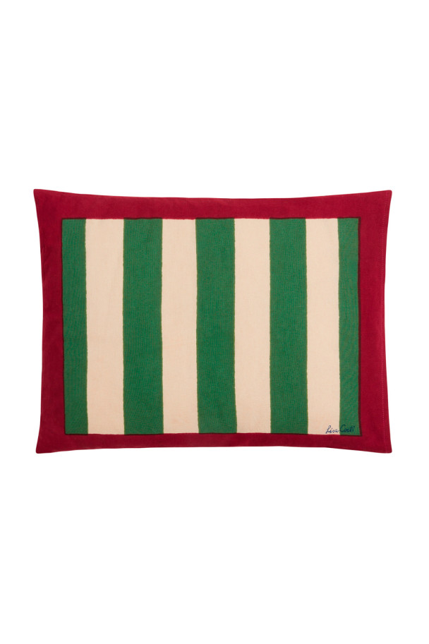 LISA CORTI BABY PILLOW NIZAM STRIPES GREEN