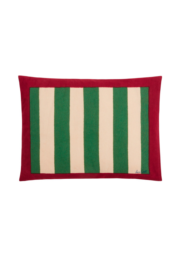LISA CORTI BABY PILLOW NIZAM STRIPES GREEN