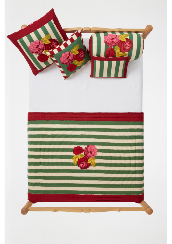LISA CORTI BABY PILLOW NIZAM STRIPES GREEN