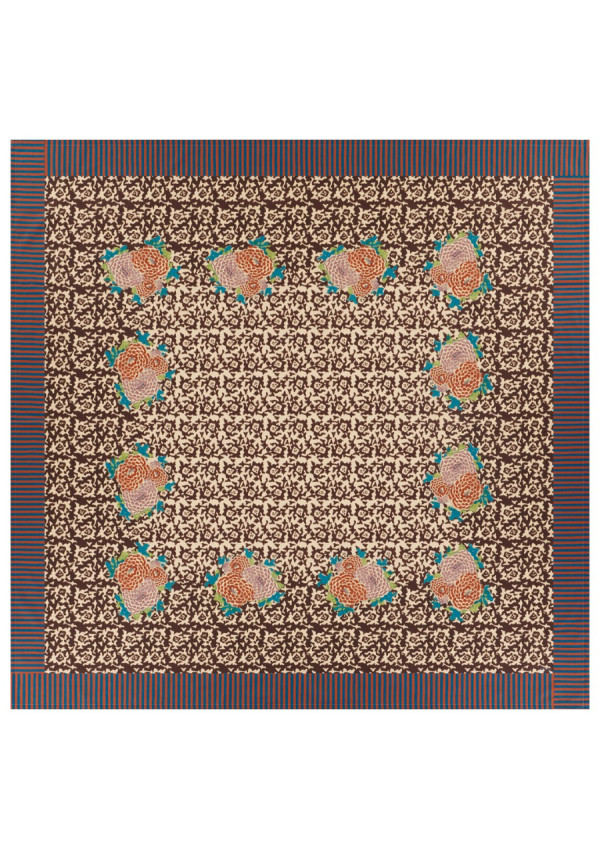 LISA CORTI MANTEL ARABESQUE COROLLA  220X220CM.