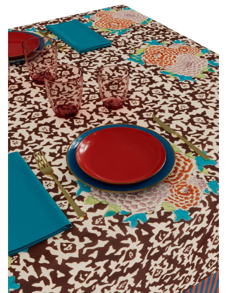 LISA CORTI MANTEL ARABESQUE COROLLA  180X180CM.