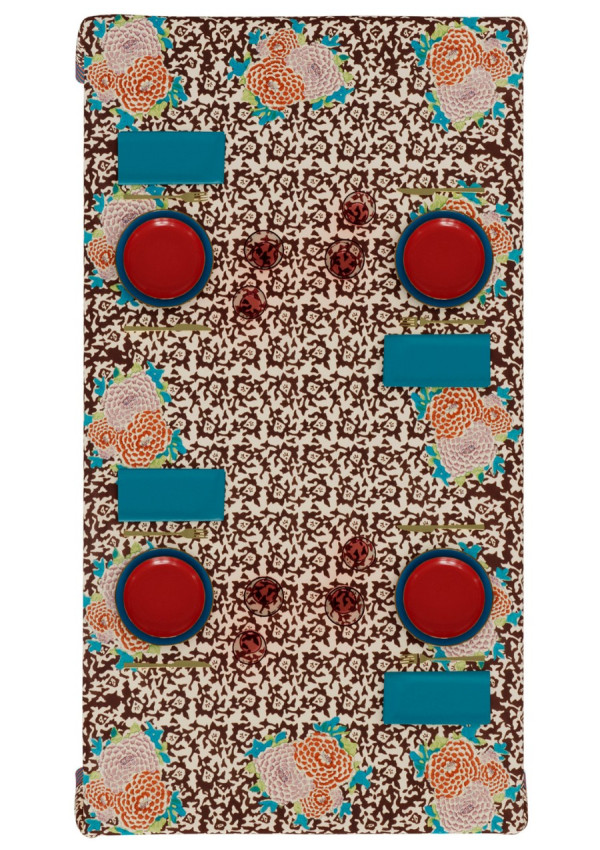 LISA CORTI MANTEL ARABESQUE COROLLA  180X180CM.