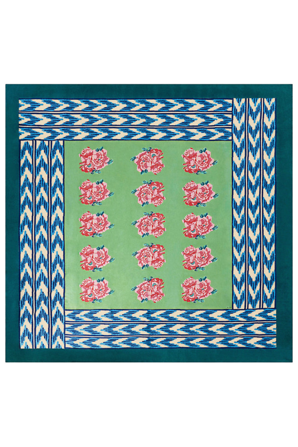LISA CORTI MANTEL NINA ROSE MINT 220X220