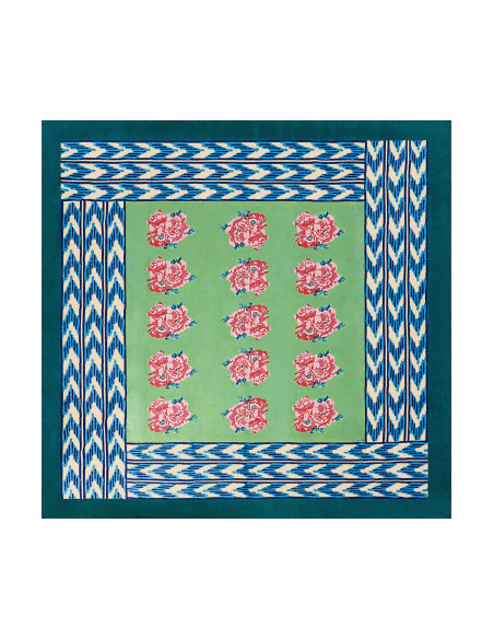 LISA CORTI MANTEL NINA ROSE MINT 220X220