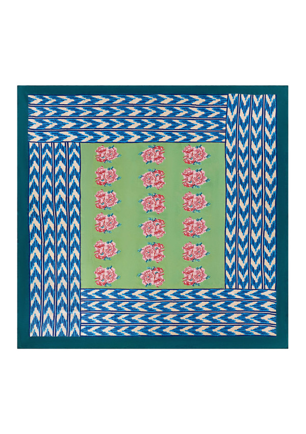 LISA CORTI MANTEL NINA ROSE MINT 250X270