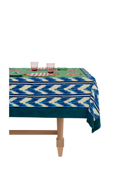 LISA CORTI MANTEL NINA ROSE MINT 250X270
