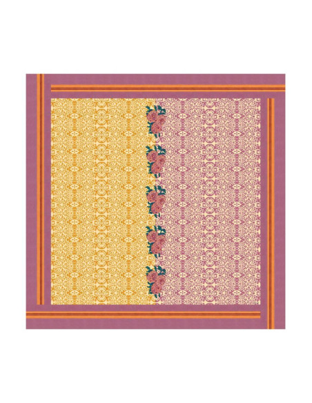 LISA CORTI MANTEL DAM DAM LILAC GOLD 220X220
