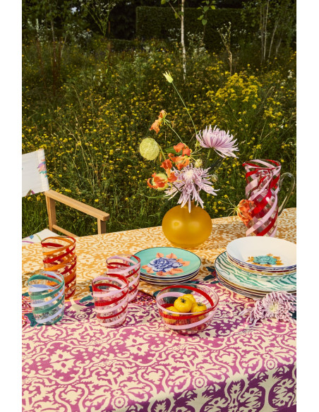 LISA CORTI MANTEL DAM DAM LILAC GOLD 180X180