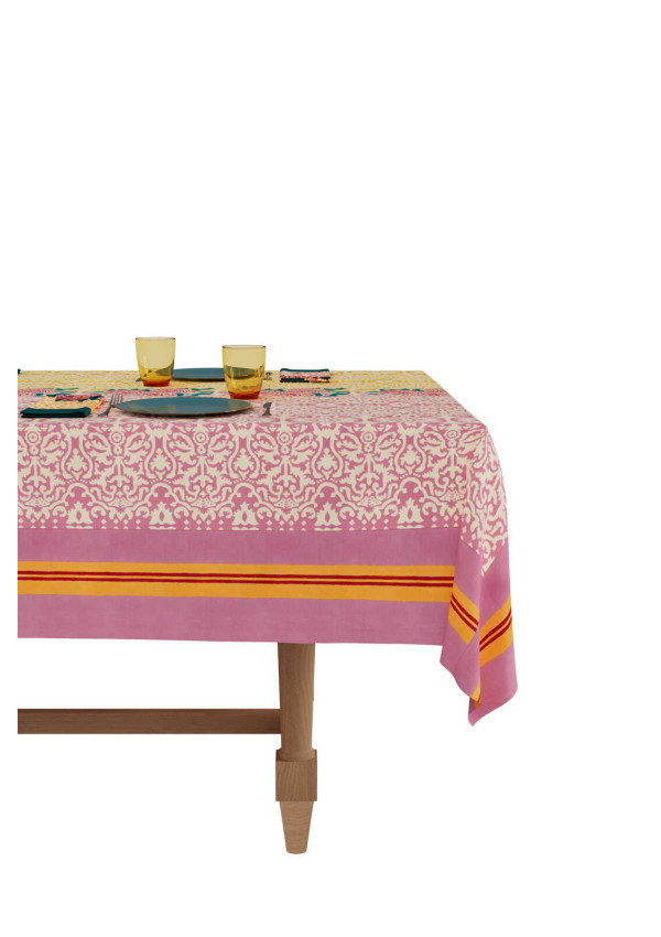 LISA CORTI MANTEL DAM DAM LILAC GOLD 180X180