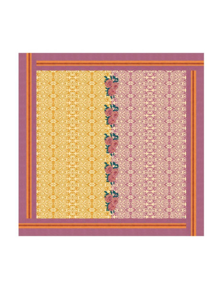 LISA CORTI MANTEL DAM DAM LILAC GOLD 180X180