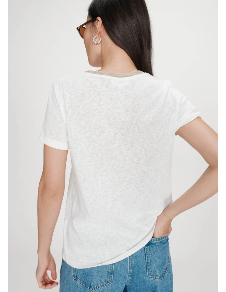 GRACE & MILA CAMISETA VASCO BLANCA