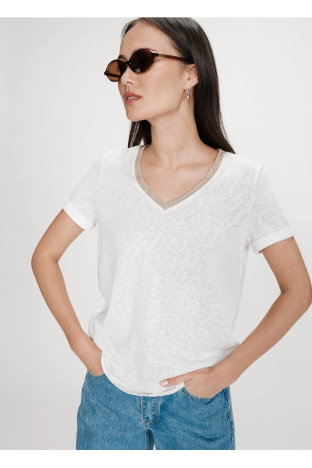 GRACE & MILA CAMISETA VASCO BLANCA