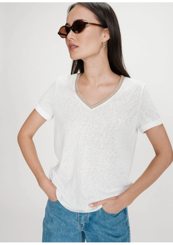 GRACE & MILA CAMISETA VASCO BLANCA