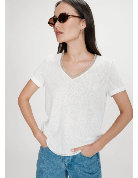 GRACE & MILA CAMISETA VASCO BLANCA