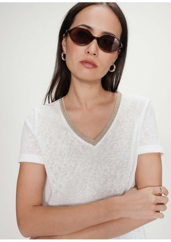 GRACE & MILA CAMISETA VASCO BLANCA