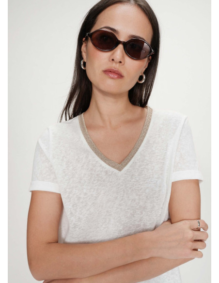 GRACE & MILA CAMISETA VASCO BLANCA