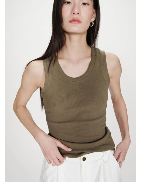 GRACE & MILA T-SHIRT VALOU KAKI