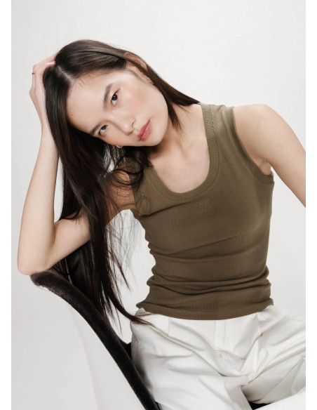 GRACE & MILA T-SHIRT VALOU KAKI