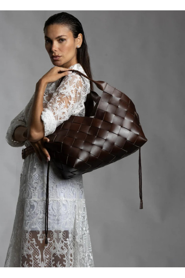 DRAGON DIFFUSION BOLSO CASTELLO BROWN
