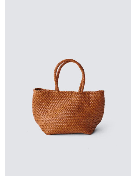 DRAGON DIFFUSION BOLSO GRACE BASKET SMALL TAN