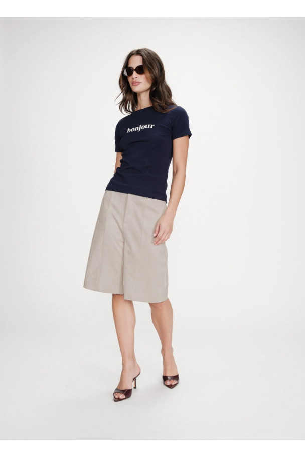 GRACE & MILA  T-SHIRT VIGEE MARINE