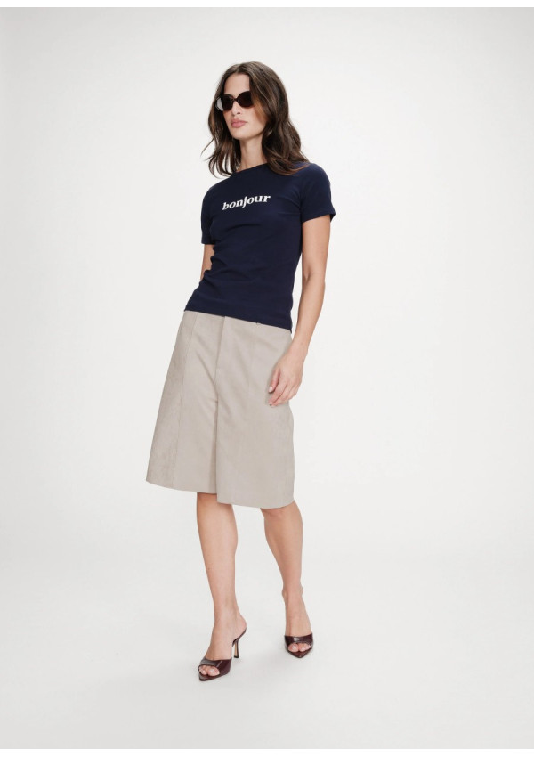 GRACE & MILA  T-SHIRT VIGEE MARINE