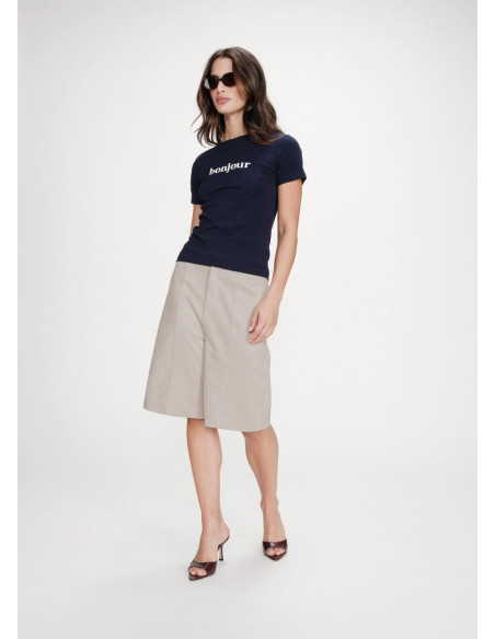 GRACE & MILA  T-SHIRT VIGEE MARINE