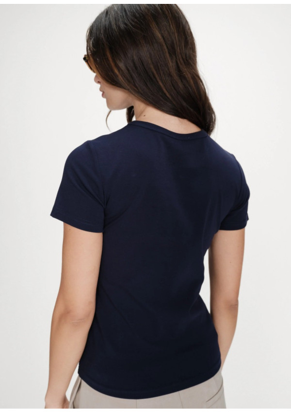 GRACE & MILA  T-SHIRT VIGEE MARINE