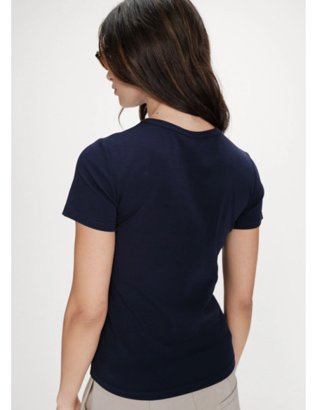 GRACE & MILA  T-SHIRT VIGEE MARINE