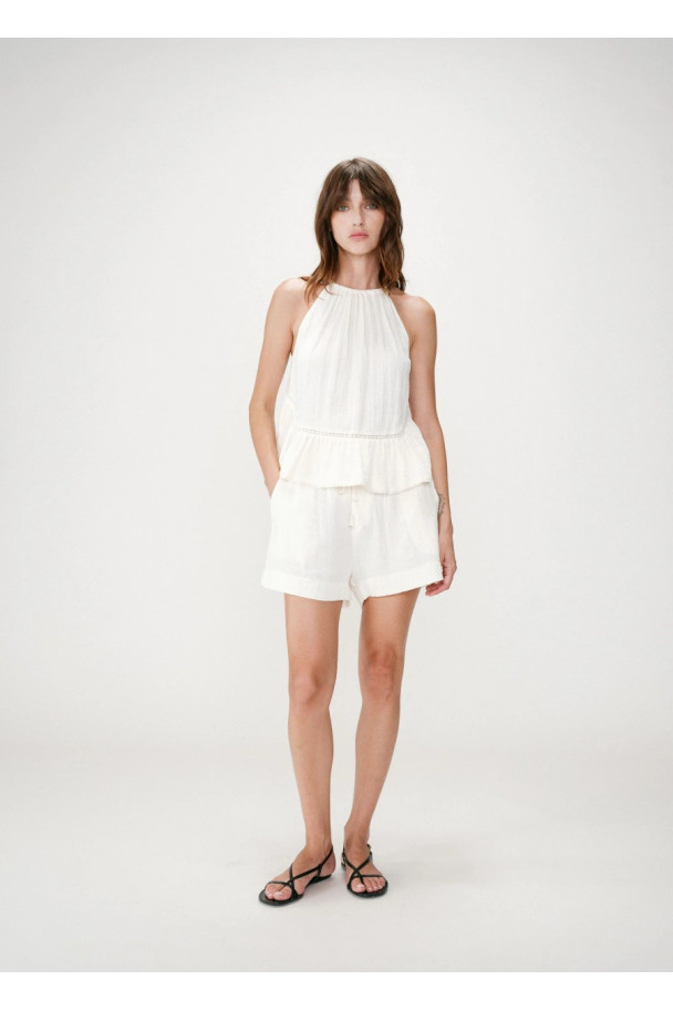 GRACE & MILA SHORT WASABI ECRU