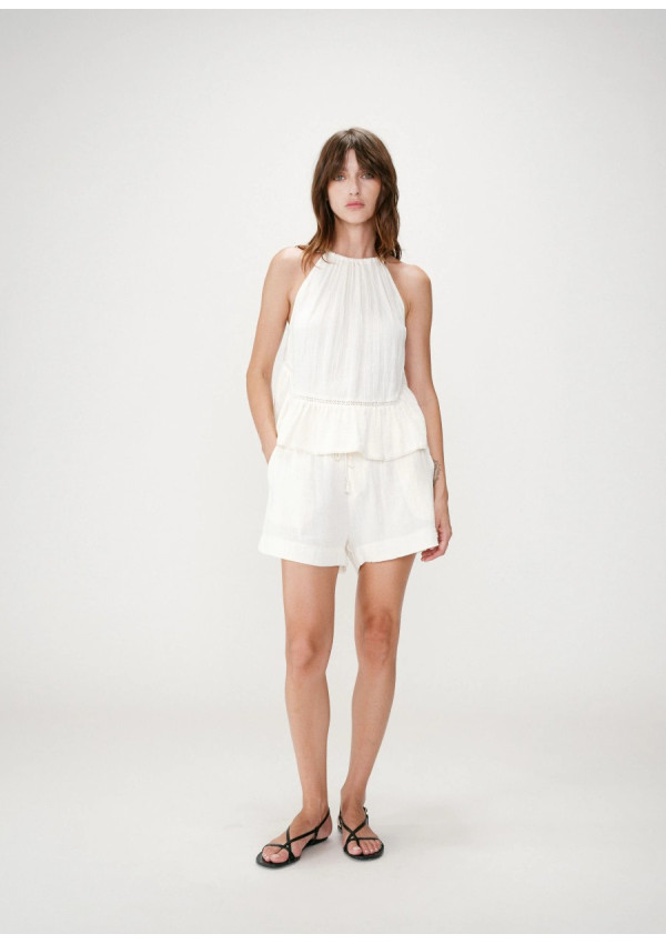 GRACE & MILA SHORT WASABI ECRU