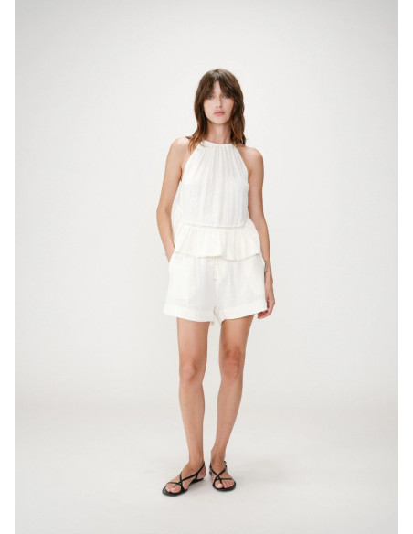 GRACE & MILA SHORT WASABI ECRU
