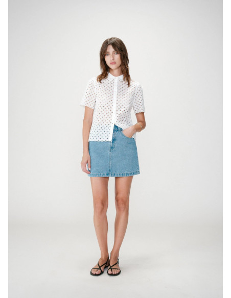 GRACE & MILA CAMISA WAVERINE WHITE