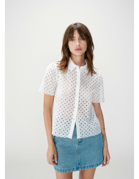 GRACE & MILA CAMISA WAVERINE WHITE