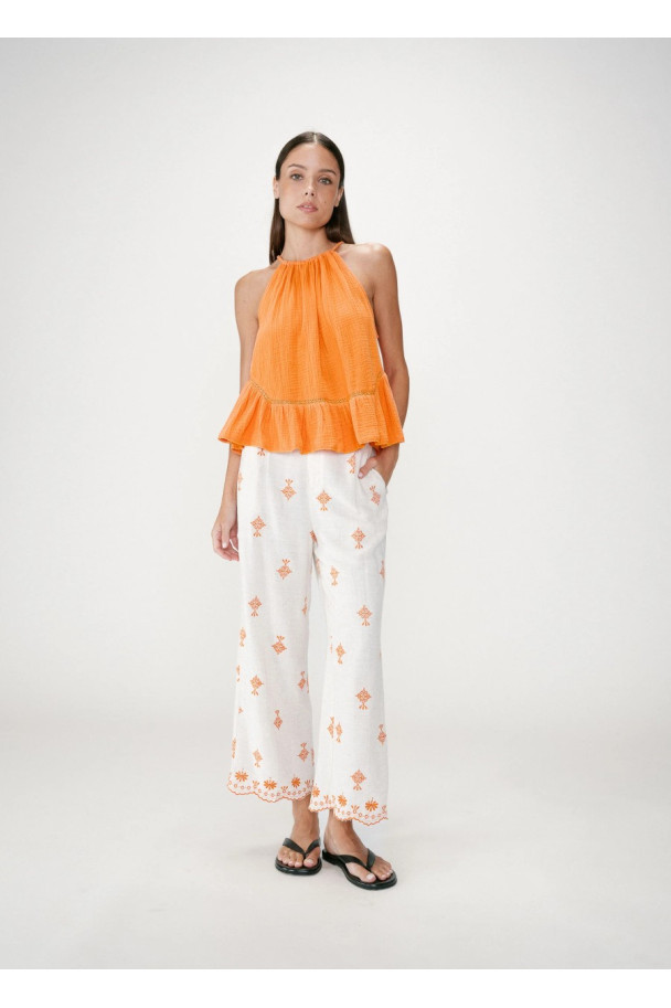 GRACE & MILA TOP WIDY NARANJA