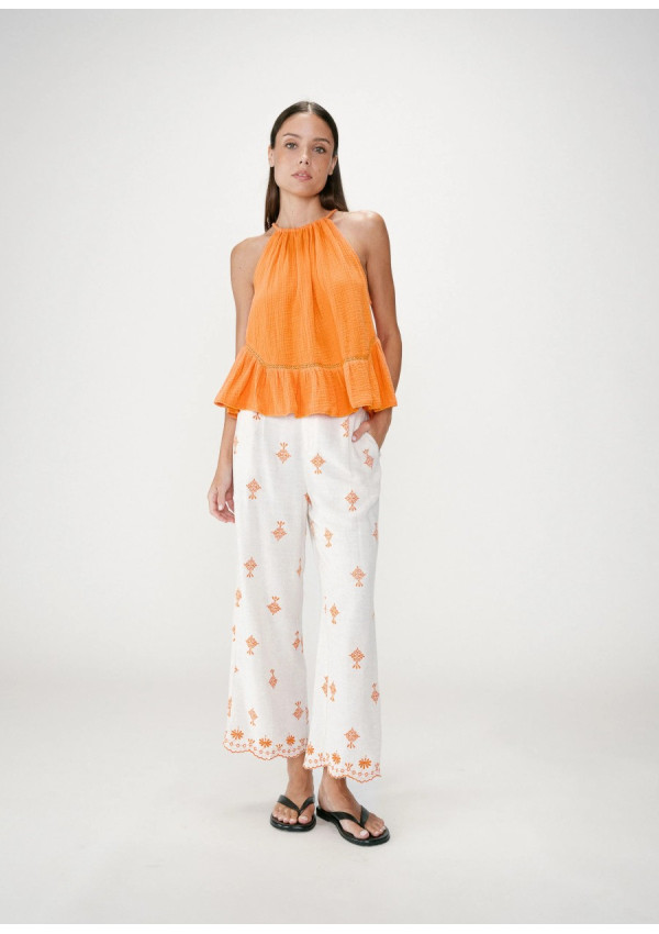 GRACE & MILA TOP WIDY NARANJA